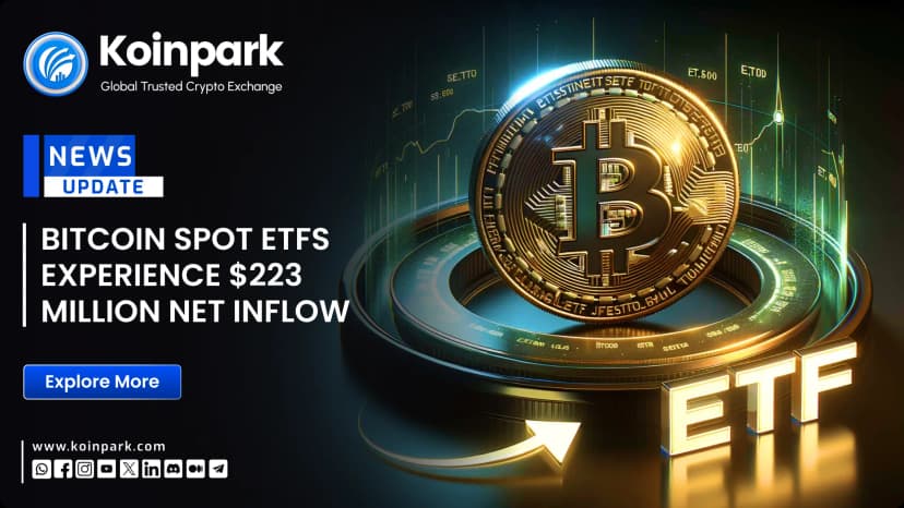 Bitcoin Spot ETFs Experience $223 Million Net Inflow