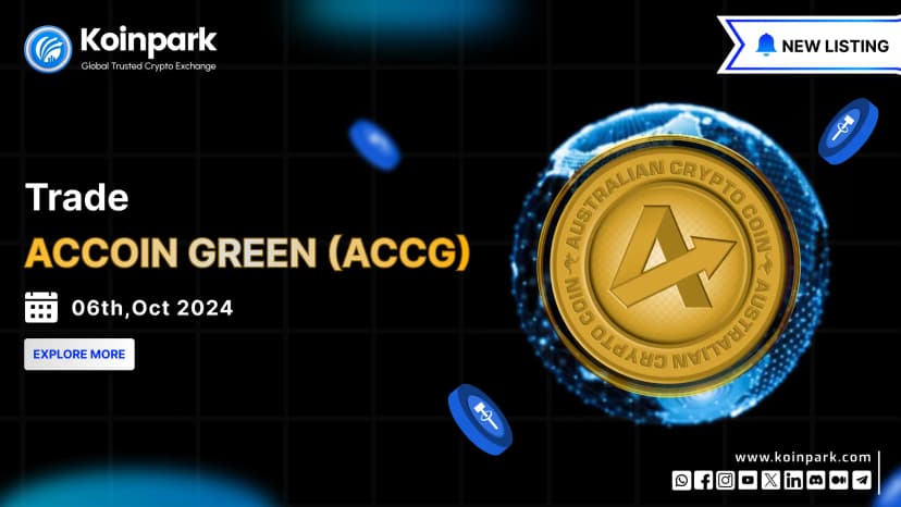 ACCG is now Live on Koinpark’s USDT Markets