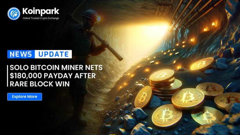 Solo Bitcoin Miner Nets $180,000 Payday After Rare Block Win