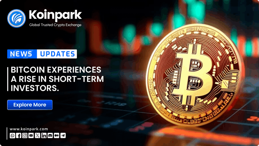 Bitcoin experiences a rise in short-term investors.