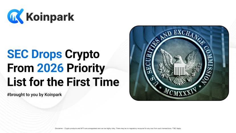 SEC Drops Crypto From 2026 Priority List for the First Time