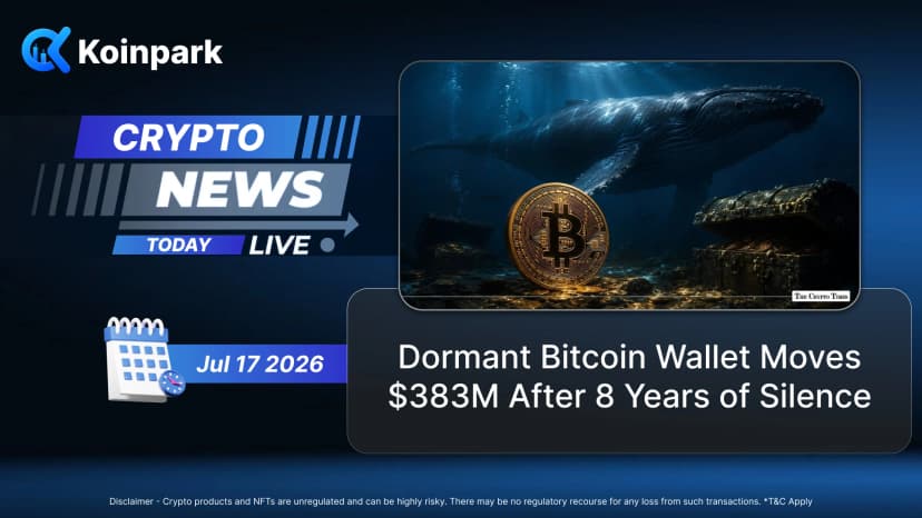 Dormant Bitcoin Wallet Moves $383M After 8 Years of Silence