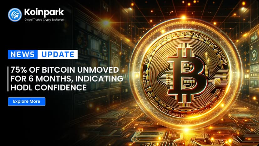 75% of Bitcoin Unmoved for 6 Months, Indicating HODL Confidence