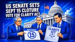 US Senate Sets Sept 15 Cloture Vote for CLARITY Act