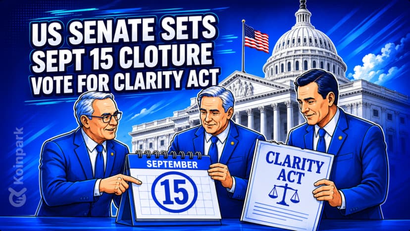 US Senate Sets Sept 15 Cloture Vote for CLARITY Act
