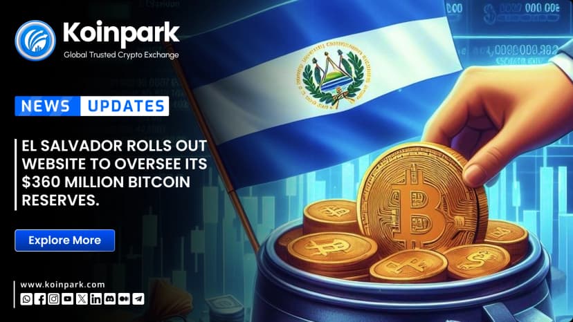 El Salvador rolls out website to oversee its $360 million Bitcoin reserves.