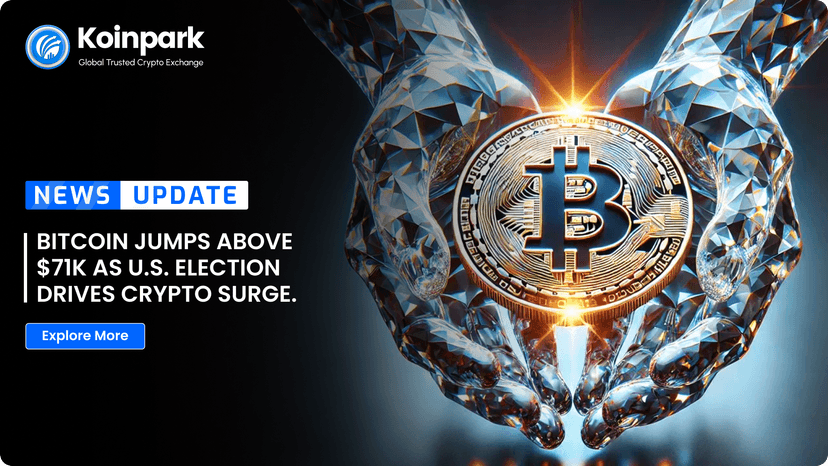 Bitcoin Jumps Above $71K as U.S. Election Drives Crypto Surge.