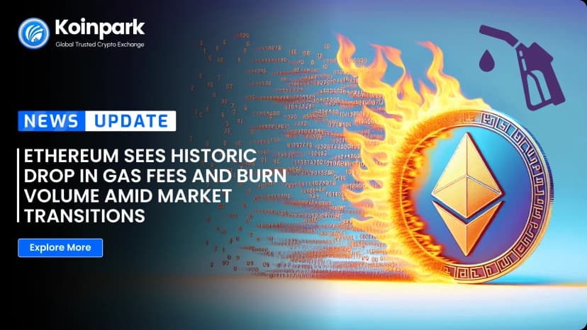 Ethereum Sees Historic Drop in Gas Fees and Burn Volume Amid Market Transitions