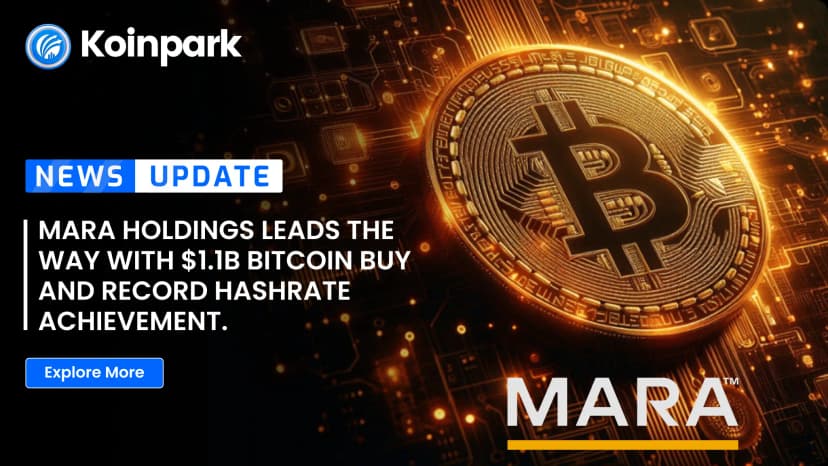 MARA Holdings Leads the Way with $1.1B Bitcoin Buy and Record Hashrate Achievement.
