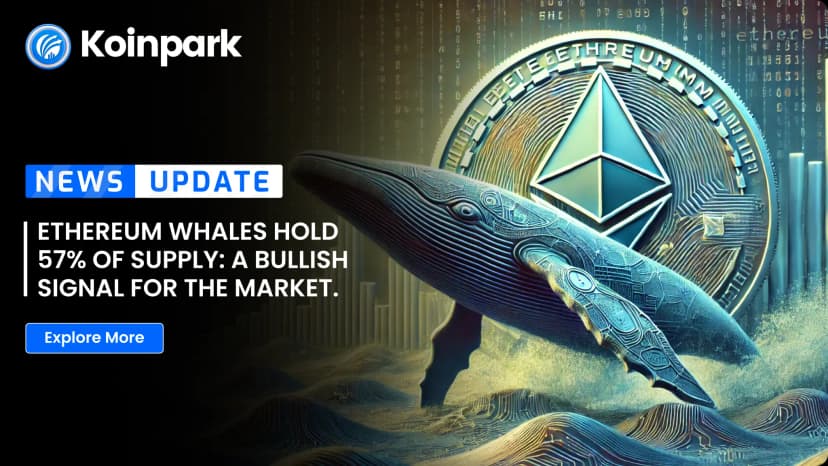 Ethereum Whales Hold 57% of Supply: A Bullish Signal for the Market.