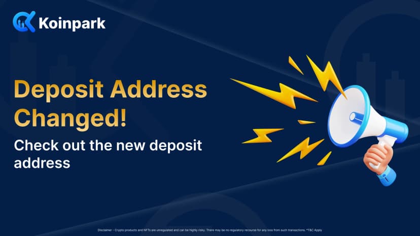 📢Important Update: Change in Deposit Address 