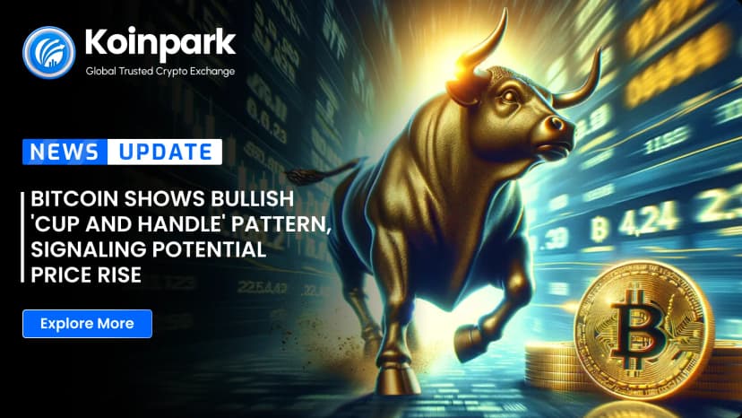 Bitcoin Shows Bullish 'Cup and Handle' Pattern, Signaling Potential Price Rise