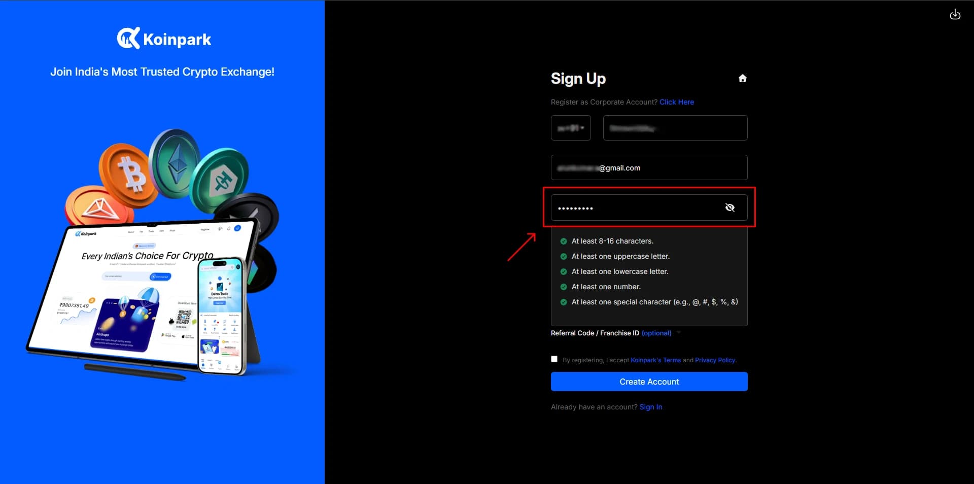 Sign Up