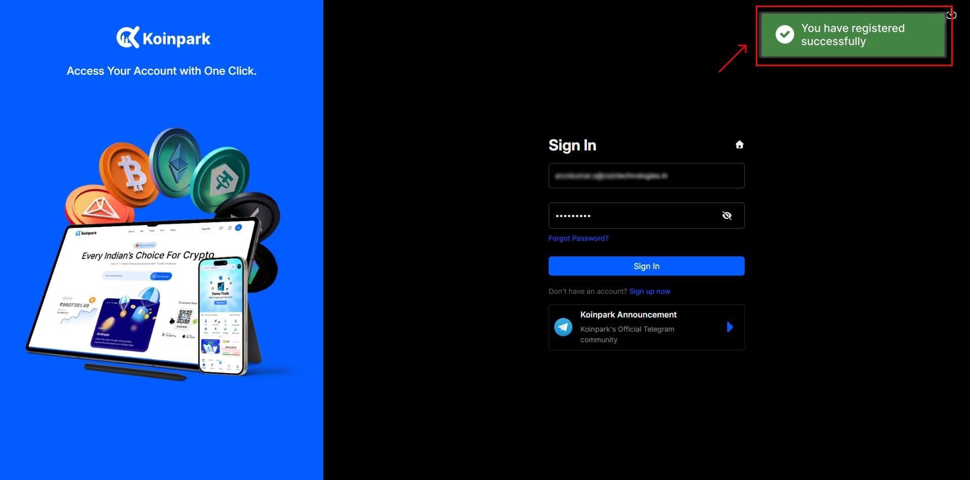 Sign Up