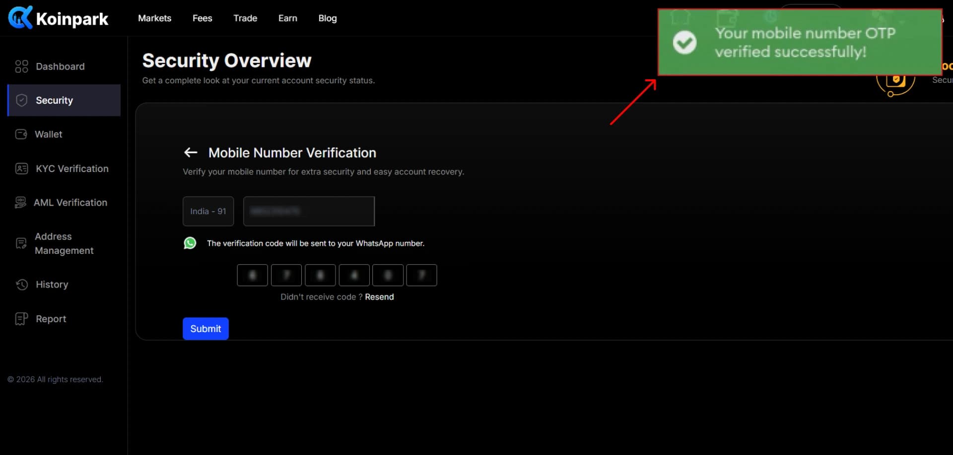 Mobile Number Verification