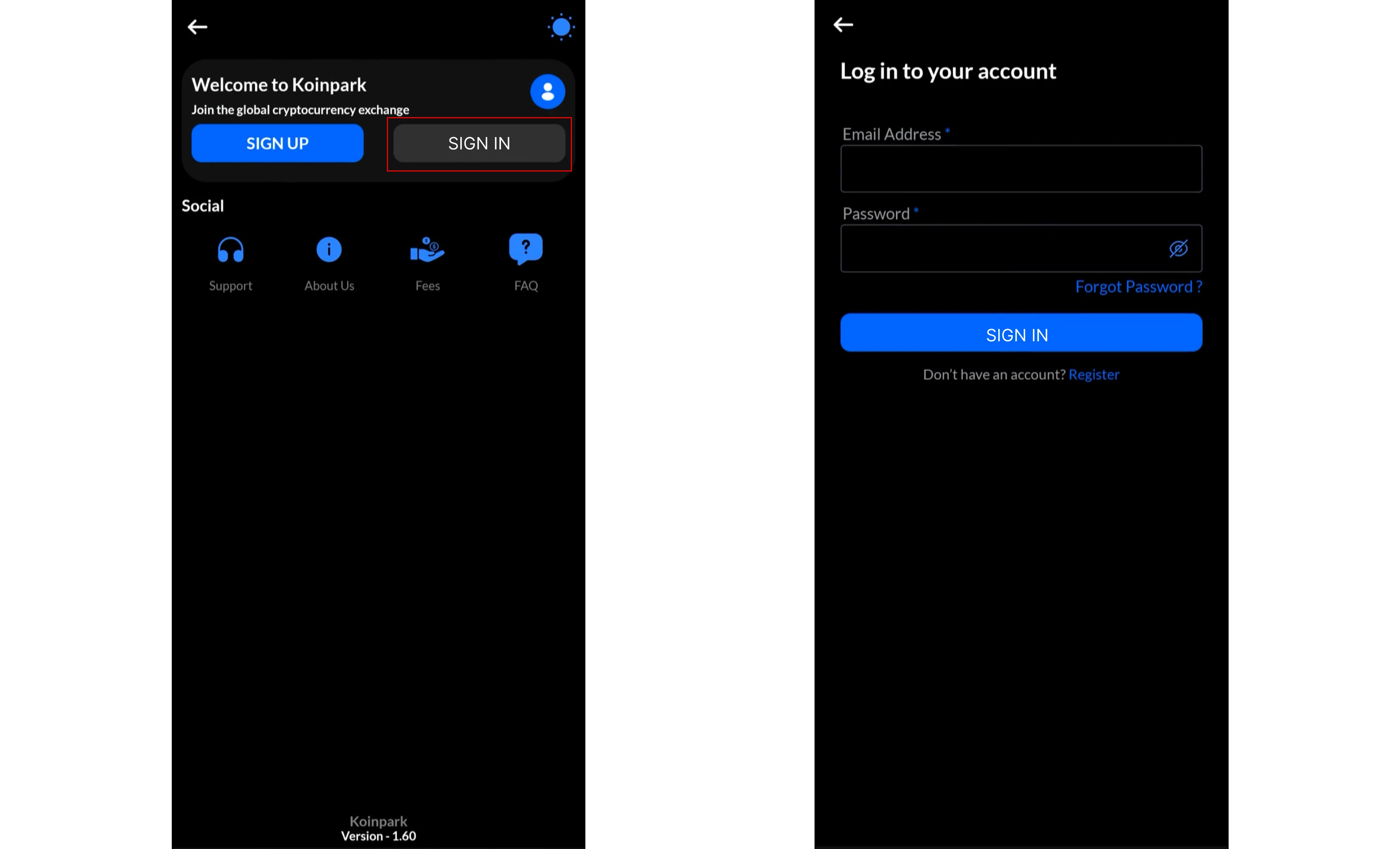 How to Create a Personal Account on Koinpark?